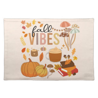 Fall Vibes Cloth Placemat