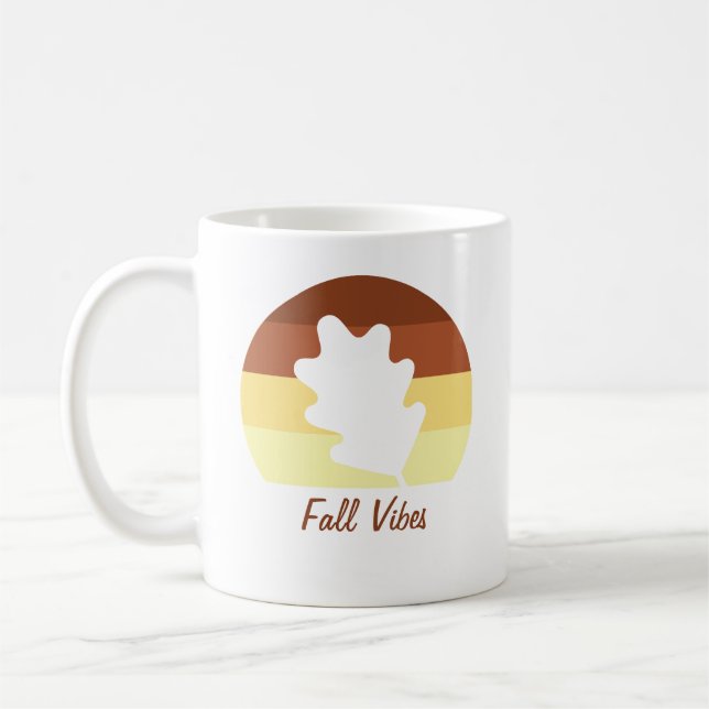 Fall vibes coffee mug (Left)