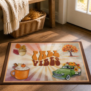 Fall Vibes Colorful Doormat