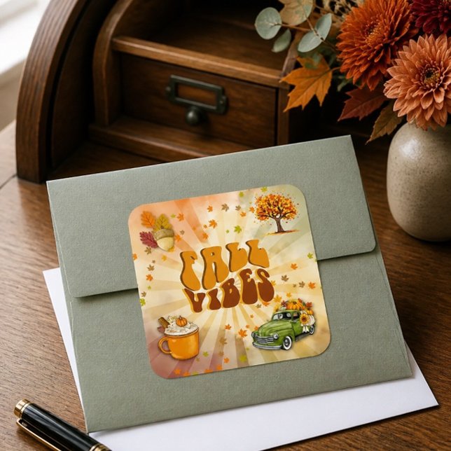 Fall Vibes Colorful Sticker (Creator Uploaded)