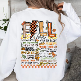 Fall Vibes Cozy Autumn Seasonal Tour Sweatshirt