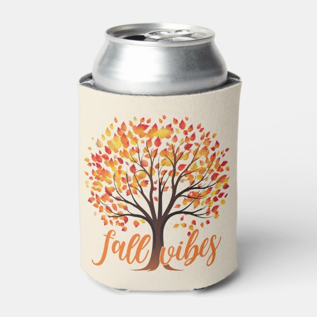 Fall Vibes – Cozy Fall Tree Can Cooler (Can Front)