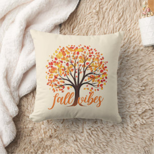 Fall Vibes – Cozy Fall Tree Throw Pillow