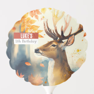 Fall vibes Deer - Birthday Party - Balloon