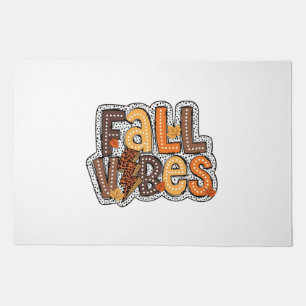 Fall Vibes Fall Leaves Pumpkin Spice Thanksgiving Doormat