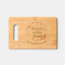 Fall Vibes Family Custom Monogram Gift Serving