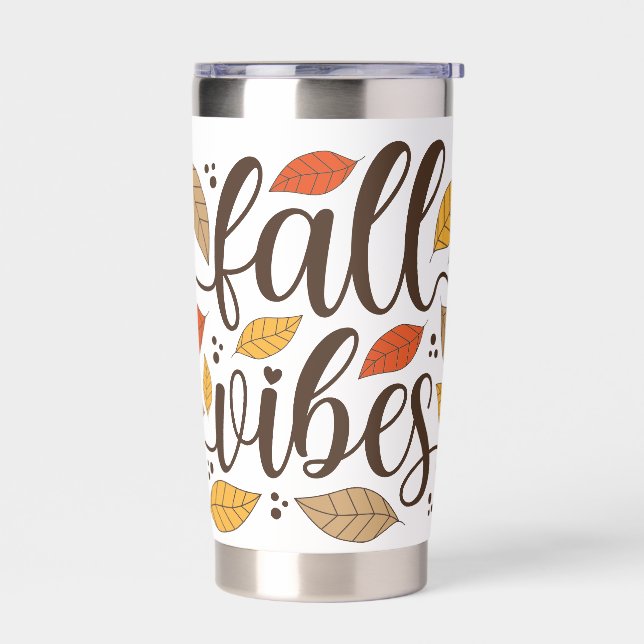 Fall Vibes Insulated Tumbler (Left)
