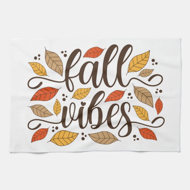 Fall Vibes Kitchen Towel (Horizontal)