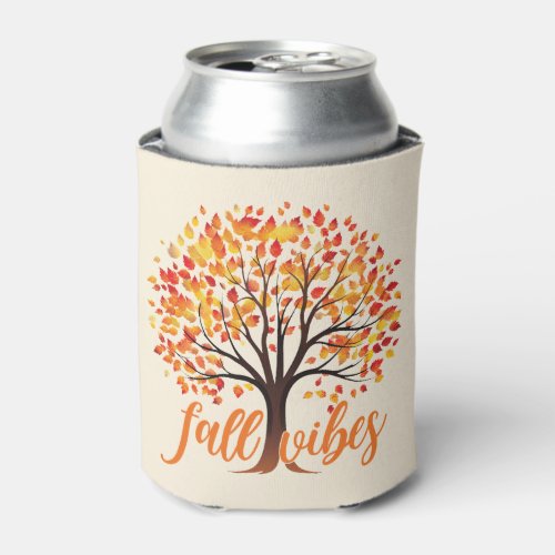 Fall Vibes Landscape Can Cooler