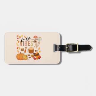 Fall Vibes Luggage Tag
