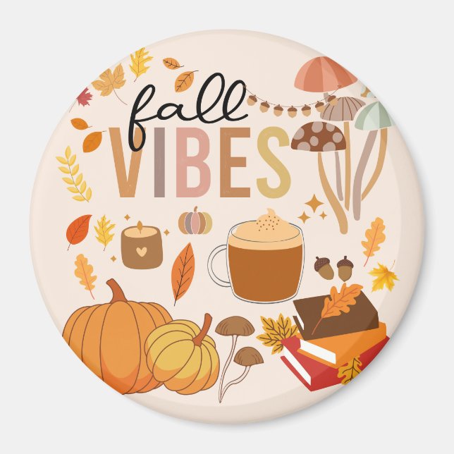 Fall Vibes Magnet (Front)