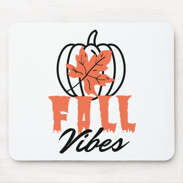 Fall Vibes Mouse Pad (Front)