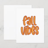 🍂 Fall Vibes Orange Text Graphic (Front/Back)