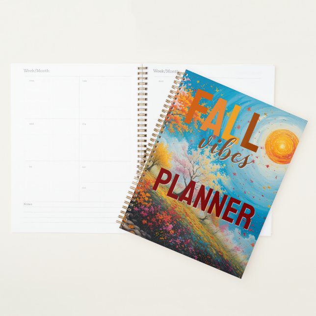 Fall Vibes Planner – Autumn-Inspired Organizer (Display)