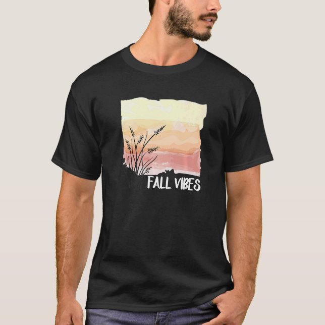 Fall Vibes Relax Autumn T-Shirt (Front)