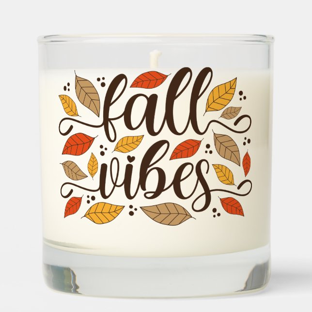 Fall Vibes Scented Candle (Front)
