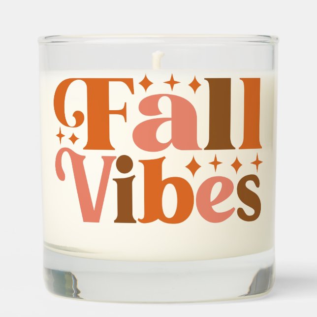 Fall Vibes Scented Candle (Front)