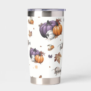 Fall Vibes Seamless Pattern Insulated Tumbler
