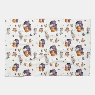 Fall Vibes Seamless Pattern Kitchen Towel