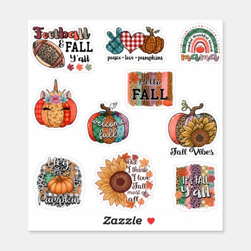 Fall Vibes Stickers Pack