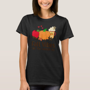 Fall Vibes & That Lunch Lady Life Thanksgiving Pum T-Shirt
