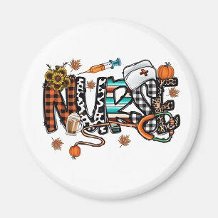 Fall Vibes That Nurse Life Nurse Fall Season Autum Magnet