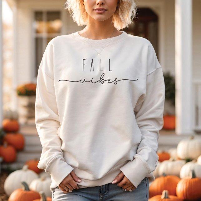 Fall Vibes Trendy Minimalist Sweatshirt (Creator Uploaded)