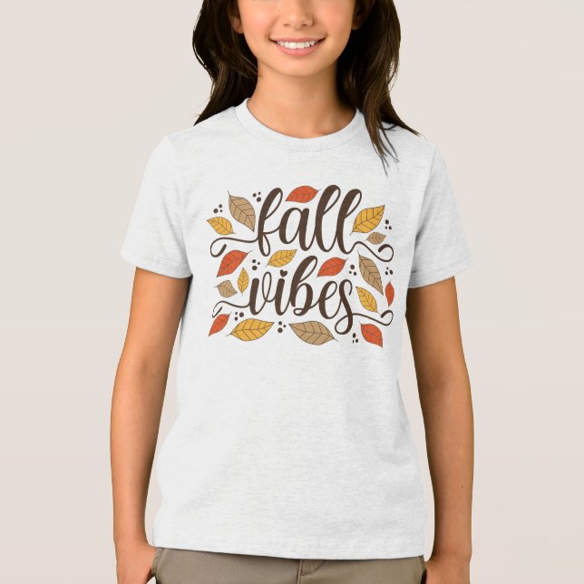 Fall Vibes Tri-Blend Shirt (Front)