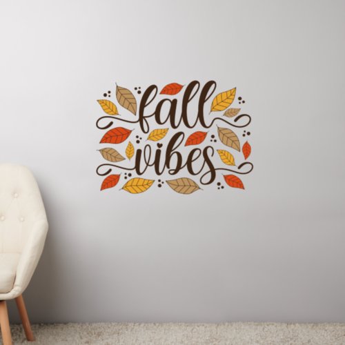 Fall Vibes Wall Decal