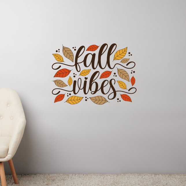 Fall Vibes Wall Decal (Living Room 2)