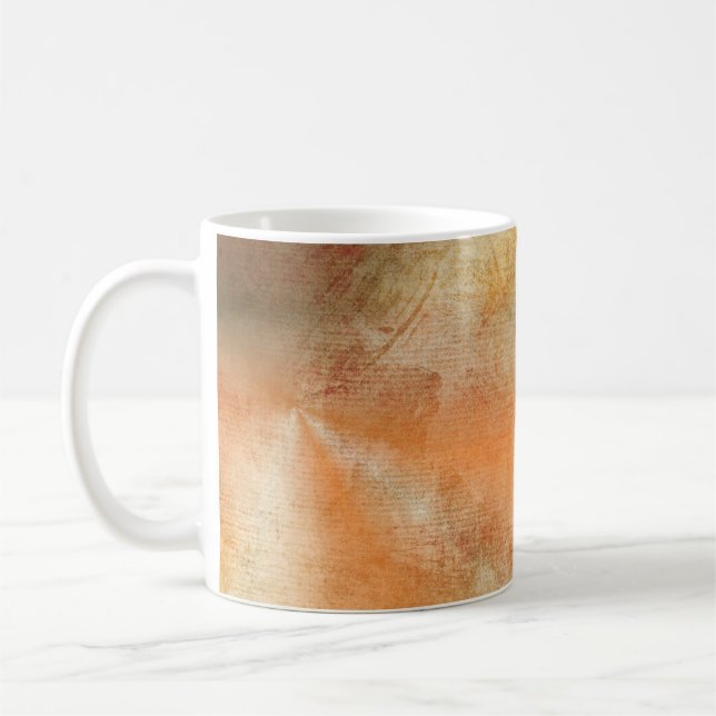 Fall vibrant background paper coffee mug (Left)