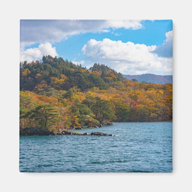 Fall View Around Lake Towada Japan  Magnet (Front)