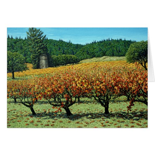 Fall Vineyard Card (Front Horizontal)