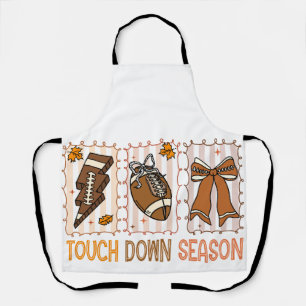 Fall Vintage Football Game Day Apron