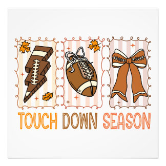 Fall Vintage Football Game Day Photo Print