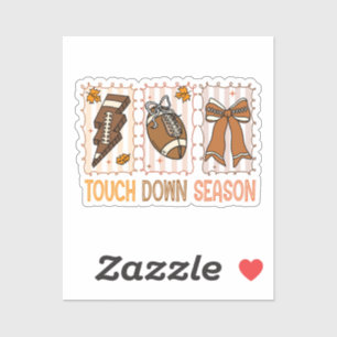 Fall Vintage Football Game Day Sticker
