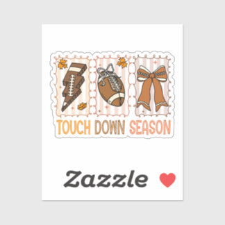 Fall Vintage Football Game Day Sticker