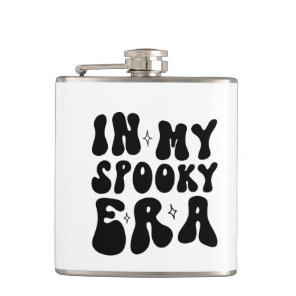 Fall Vintage In My Spooky Era Retro Halloween Flask