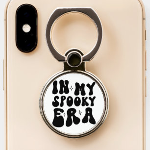 Fall Vintage In My Spooky Era Retro Halloween Phone Ring Stand
