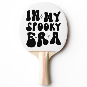 Fall Vintage In My Spooky Era Retro Halloween Ping Pong Paddle