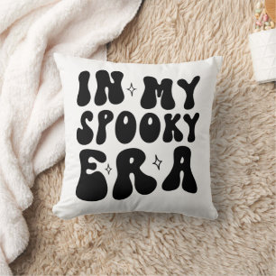 Fall Vintage In My Spooky Era Retro Halloween Throw Pillow