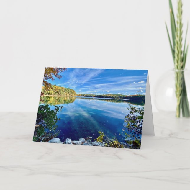 Fall: Walden Pond Holiday Card (Front)