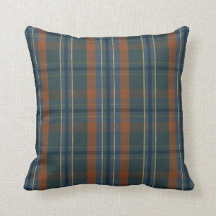 Fall Warmth Plaid Throw Pillow
