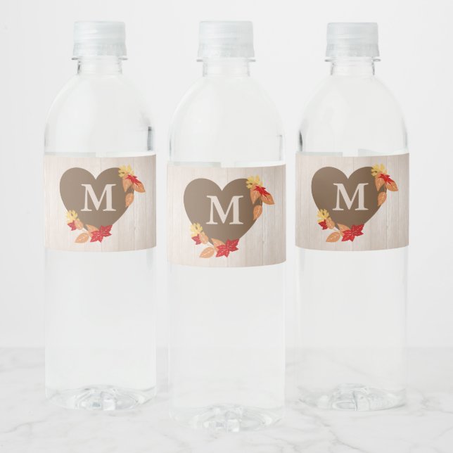 Fall Water Bottle Label (Bottles)