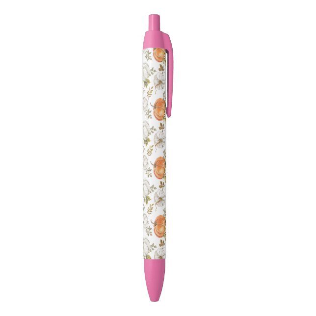 Fall Watercolor Pumpkin Pattern Pen (Bottom (Vertical))