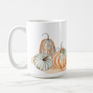 Fall Watercolor Pumpkins Coffee Mug