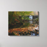 Fall Waterfall and Creek Pennsylvania Nature Canvas Print