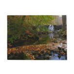 Fall Waterfall and Creek Pennsylvania Nature Doormat