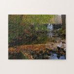 Fall Waterfall and Creek Pennsylvania Nature Jigsaw Puzzle