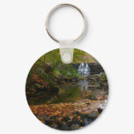 Fall Waterfall and Creek Pennsylvania Nature Keychain